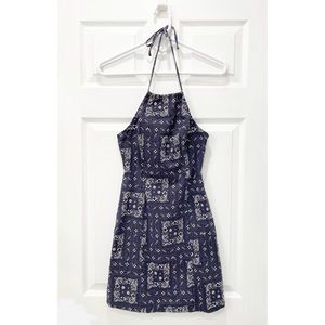Urban Outfitters Bandana Print Halter Dress